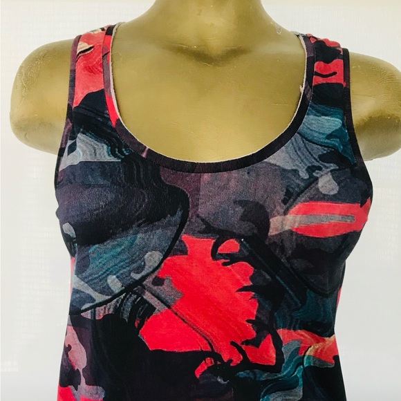 NWT ELEVEN PARIS x PHARRELL WILLIAMS Camo Art Print TANK TOP Size XS - Picture 2 of 9